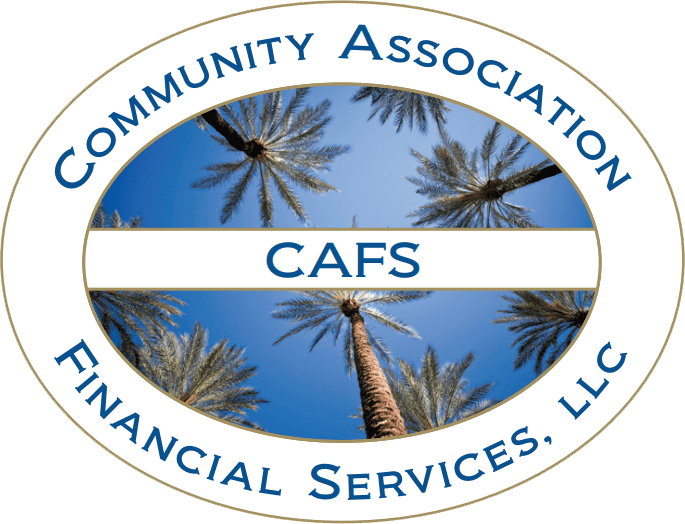 A logo with palm trees.